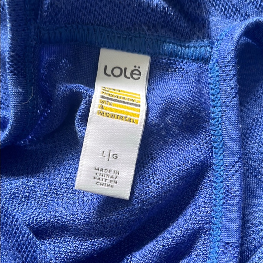 Lole Blue Racerback Tank Top - Picture 2 of 3